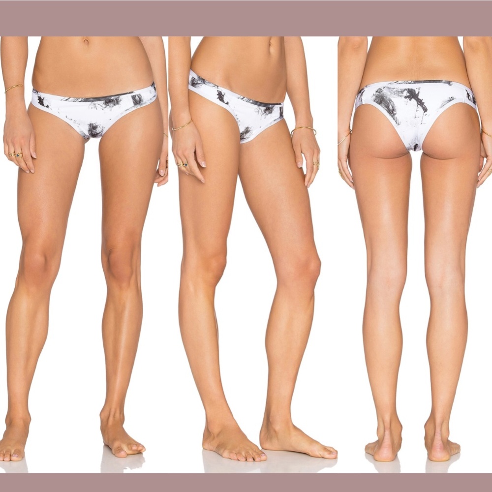 NWT Tavik [ Small ] Jayden Moderate‎ Bikini Bottom in Smudge Black White